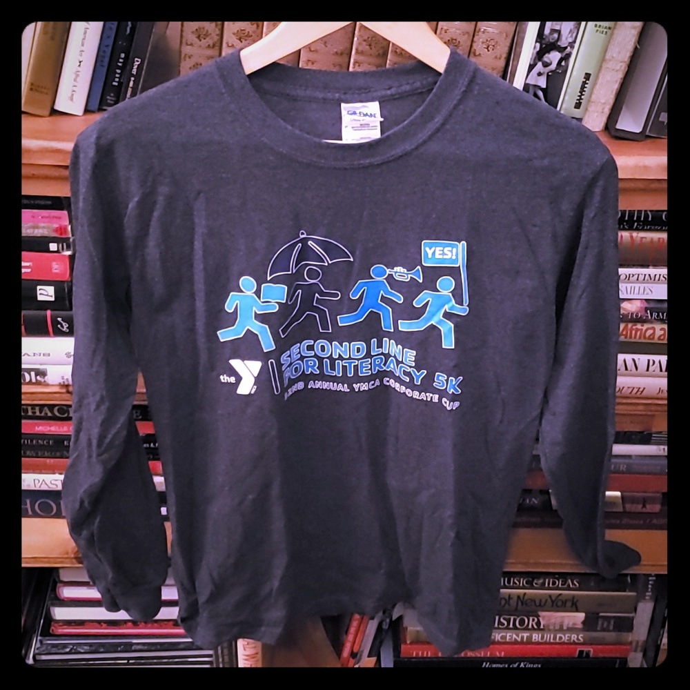 Grey long sleeve Y corporate cup race tee
